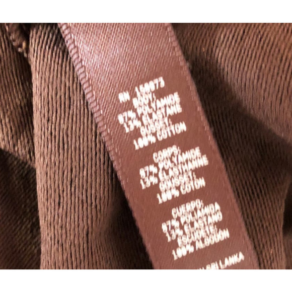 SKIMS Logo Mesh Foil Cami Bodysuit Cocoa Brown NWT Size 4X - Picture 11 of 12